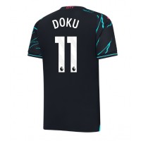 Pánský Fotbalový dres Manchester City Jeremy Doku #11 2023-24 Třetí Krátký Rukáv